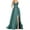Green, variant on Giftesty Spring Dresses for Women 2024 Women's Solid Color Off Back Strap Long Dress Slim Off Shoulder Evening Dress