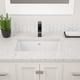thumbnail image 2 of Lavabo de baño Dcolora rectangular 46x32cm de porcelana blanca, 2 of 7