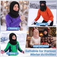 thumbnail image 6 of KOITHOT Winter Balaclava Hooded Ski Mask for Men Women, Windproof Warm Thermal Fuzzy Fleece Full Face Mask Neck Warmer, Adjustable Face Cover for Skiing Cycling Outdoor Activities, 6 of 6
