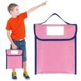 thumbnail image 2 of Oxford Document Bag with Handle, Hanging File Folder with Handle, 10.4X12.4inch Reusable Document Bag with Clear Label Pocket, Oxford Cloth File Organizer Pouch for Office, Home,, Travel, Storage, 2 of 8