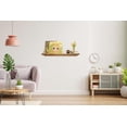 thumbnail image 2 of Repisas flotantes de madera set de 2 estantes decorativos para pared 70x15 cm nogal claro, 2 of 7