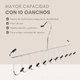 thumbnail image 5 of Gancho multiusos de acero inoxidable capacidad 10 ganchos Comerzalia, 5 of 6