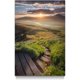 thumbnail image 1 of Arte mural de paisaje con montañas, lago y atardecer. Cuadro con amanecer y pastizal, ideal para decorar dormitorios, escaleras y todo el hogar., 1 of 6