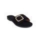 thumbnail image 3 of Women Apricot Buckle Detail Flat Slide Sandals, Fashionable Open Toe Mules For Daily, 3 of 4