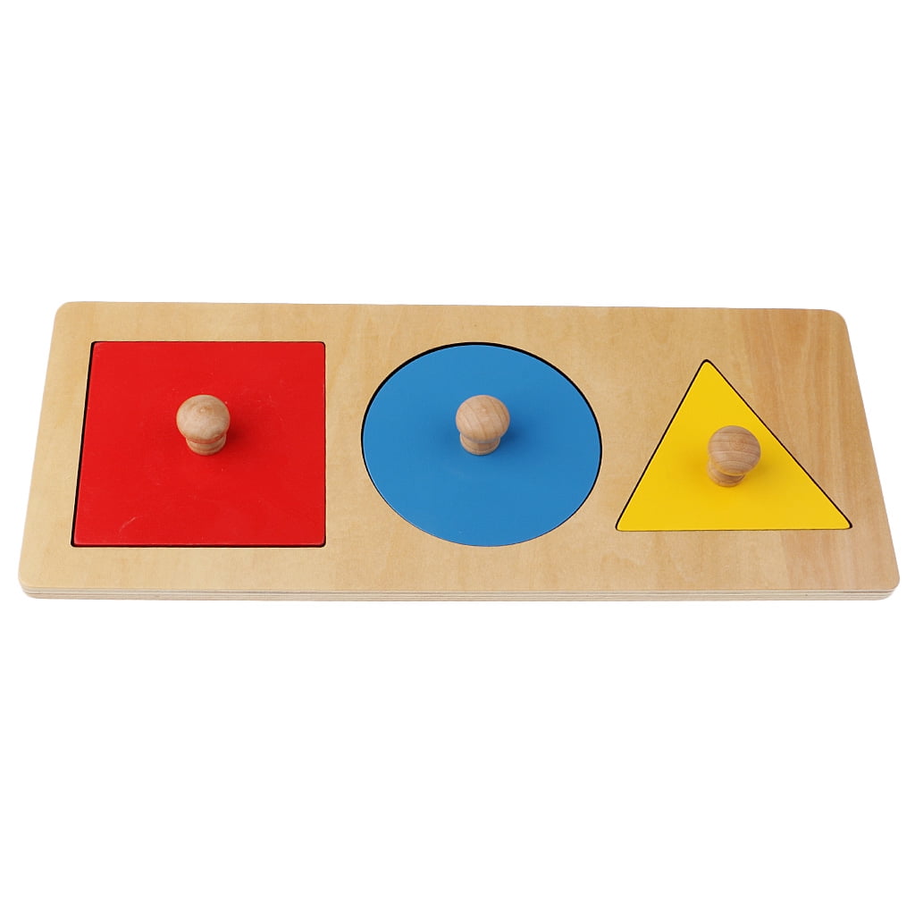 Tachiuwa Kids Child Early Learning 3 Color Geometry Stacking