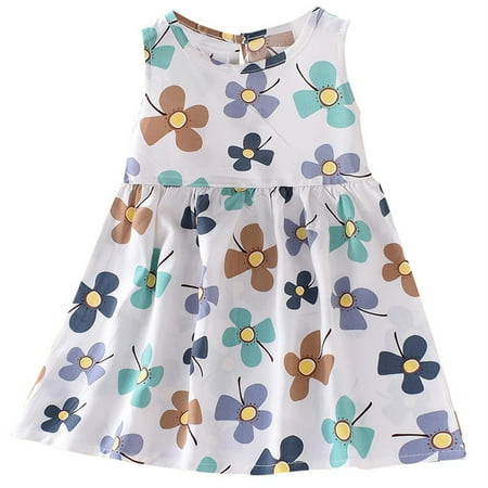

SHENGXINY Baby Girls Dress Clothes Kids Sleeveless Princess Dress Pageant Gown Wedding Birthday Party Sundress Dresses For 6M to 6Y