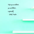 thumbnail image 1 of Custom Decals Before You Can Achieve, You Must Believe... In Yourself. Gabby Douglas Wall Art Size: 10 X 20 Inches Color: Black, 1 of 1