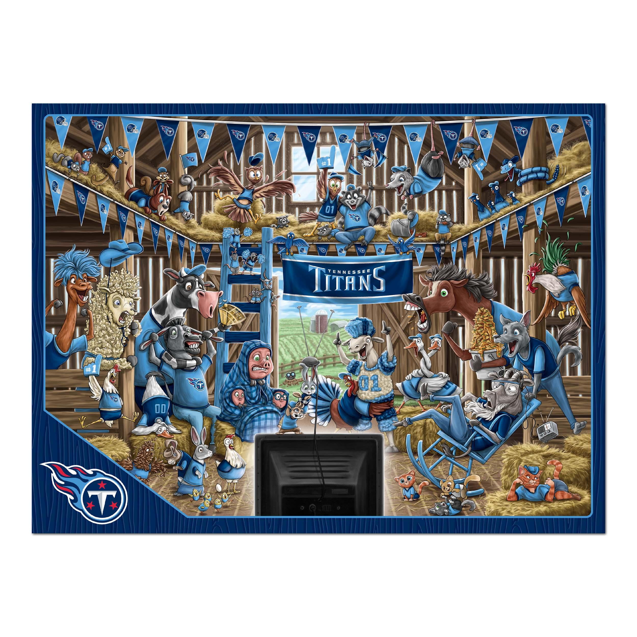 YouTheFan NFL Tennessee Titans Barnyard Fans Puzzle - 500 Piece