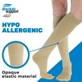 thumbnail image 6 of Made in USA - Unisex Compression Knee High 20-30 mmHg Swelling - Khaki, Large, 6 of 11