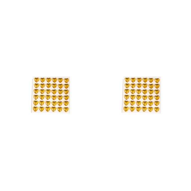 Advancent 10 hojas de pegatinas de joyas, calcomanías acrílicas tridimensionales para manualidades, pegatinas para uñas, teléfono, guitarra, mesa, amarillo dorado 2piezas Advancent CBP482756