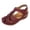 Black, variant on Mostsola Orthopedic Sandals for Women 2025 Summer Closed Toe Walking Shoes Hook and Loop Beach Shoes