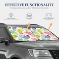 thumbnail image 4 of Fotbe Colorful Pattern With Cute Chameleons 2-Piece Car Windshield Sun Shade | Sun Blocker for Car Windshield | Foldable Automotive Interior Accessories for Sun Protection-Medium, 4 of 7