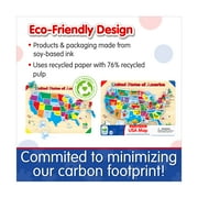The Learning Journey Lift & Learn Puzzle - USA Map: 40 Pcs