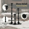 thumbnail image 2 of Candle Holder Black Candlestick Holders Set of 18 Iron Metal Candle Holders for Candlesticks Vintage Candle Stick Holders Decor for Home Farmhouse Kitchen Fireplace Mantle Bathroom, 2 of 7