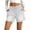 White, variant on Gkeoshab Jean Shorts Women's Printed Barrel Jeans Elastic Drawstring Waist Baggy Wide Leg Ankle Length Pants Loose Fit Trendy Denim Sweatpants for Spring Summer