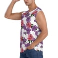 thumbnail image 3 of Picia Peonies mens Cotton Tank Undershirts , Moisture-wicking Ribbed Tanks, Lightweight Cotton Tank Undershirts-Large, 3 of 8