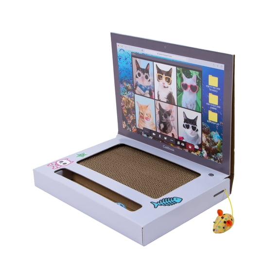 Kitty City Cat Laptop Corrugated Cardboard Cat Scratching Pad, O/S