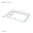 thumbnail image 2 of Marquette 60 x 32 Shower Pan Base with Reversible Drain in Glossy White, 2 of 4