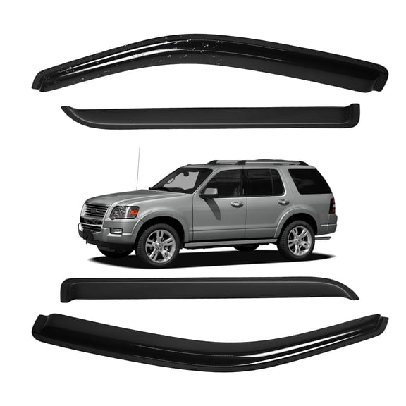 Window Visors Fit 2002-2010 Ford Explorer 2003-2005 Aviator Rain Guard US