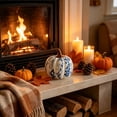 thumbnail image 3 of Trovenix Halloween Pumpkin Desktop Entryway Decorative Ornament Thanksgiving Decor Fall Tabletop Figurine For Home Holiday Decoration, 3 of 6