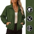 thumbnail image 3 of Maplenight Windproof Jackets for Women Waterproof Windbreaker Jacket Full Zip Up Lightweight Outdoor Hiking Travel Outerwear with Pockets, 3 of 8