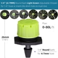 thumbnail image 1 of RBCFHI 12 Types of Adjustable 8-Holes Drippers Garden Irrigation Spinkler Nozzle Balcony Greenhouse Watering Emitters Automatic400 PCS He Qiyong unisex, 1 of 2