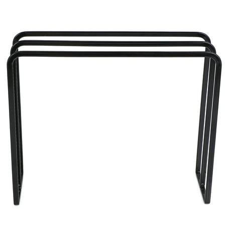 

Veumoie Towel Rack Stand Freestanding 3 Tier Vertical Iron Rag Storage Towel Rack Kitchen Supply Home Tableware Dish Cloth Holders（Black）