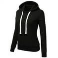 thumbnail image 2 of Hoodies Sweatshirt for Women Long Sleeve Hoodie Women Pullover Soft Hoodie Black Sweatshirts for Women Fall Outfits Women College Wear, 2 of 4