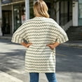 thumbnail image 5 of Cmfcve Womens Plus Size Kimono Cardigans Striped Open Front 3/4 Sleeve Shirts Lightweight Casual Cover Up Tops, 5 of 7