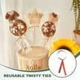 thumbnail image 5 of Uxcell Wire Twist Ties Reusable for Plastic Bags Treat Candy Bag Plants, Craft Projects Red, 5 of 7