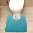 thumbnail image 1 of Mashaouyo Clearance U Type Memory Cotton Toilet Mat Carpet Anti Slip Elastic Bathroom Mat, 1 of 3