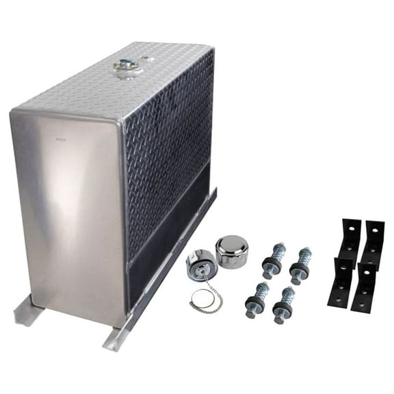 50 Gallon Aluminum Upright Hydraulic Reservoir with Hardware Kit & Sight Gauge, Replaces Buyer Products UR50A, 562.A4000, A4000, XXA4000 OEM