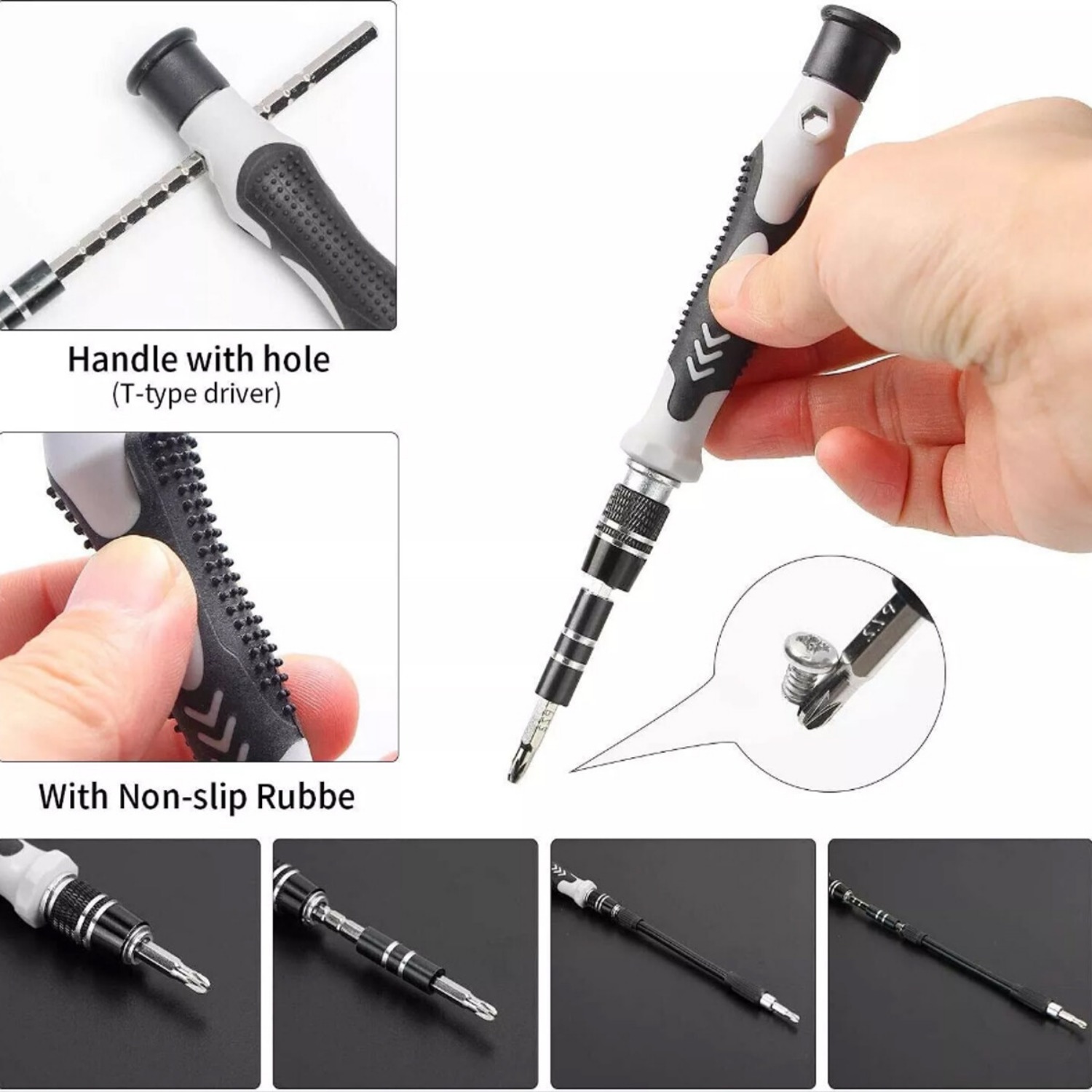 115 in 1 Magnetic Precision Repair Screwdriver Set with 98 Bits Magnetic Driver for Phone Computer Watch Professional Magnetic Repair Tool Kit