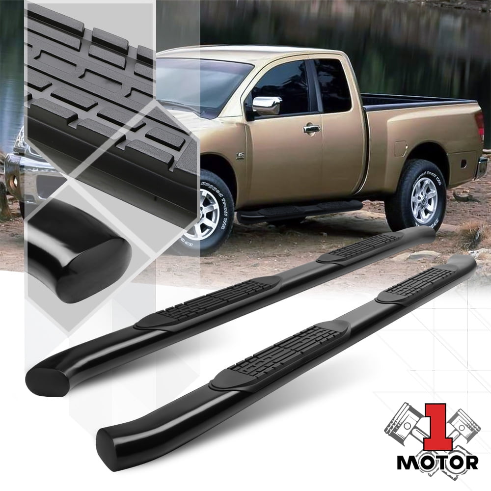 FOR 04-15 NISSAN TITAN CREW CAB 3" ROUND TUBE SIDE STEP NERF BAR RUNNING BOARDS