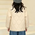 thumbnail image 6 of Spazoro Boys Quilted Bomber Jacket with Fleece Lined, Snap Closure Warm Baseball Collar Long Sleeve Winter Outerwear Coat Beige Size 13-14, 6 of 7