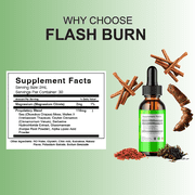 FlashBurn Health Support Drops, Flash Burn Advanced Supplement (2 oz)