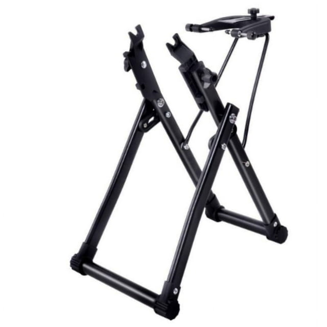S SERENABLE Wheel Truing Stand Iron Sturdy Cycle Tire Storage Home Mechanic Truing Stand