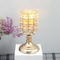 thumbnail image 1 of Xihbxyly Candelabro de Metal de Cristal, Elegante Diseño de Cuentas de Cristal, Portavelas de Té Brillante, Impresionante Centro de Mesa para Bodas, Fiestas, Decoración Del Hogar, Fácil de Limpiar, T, 1 of 6