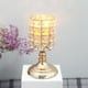 thumbnail image 1 of Candelabro de metal de cristal con cuentas de cristal, candelabro alto votivo, elegante centro de mesa, decoración de boda, candelabro para el hogar, 1 of 6