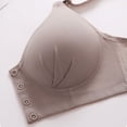 thumbnail image 4 of Front Closure Comfort Bra - Wireless Full Coverage Bralette for Older Women, Easy Hook Nursing Bra | Hontri | Womens Front Closure Bra Comfortable Underwear No Rims Convenient (Coffee | 42), 4 of 9