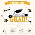 thumbnail image 5 of Graduation Decoration 2026 Banner Congrats Grad Black and Gold 2026 Party Supplies - Class of 2026 Banner for Graduation Decor (45X78 Inches), 5 of 8