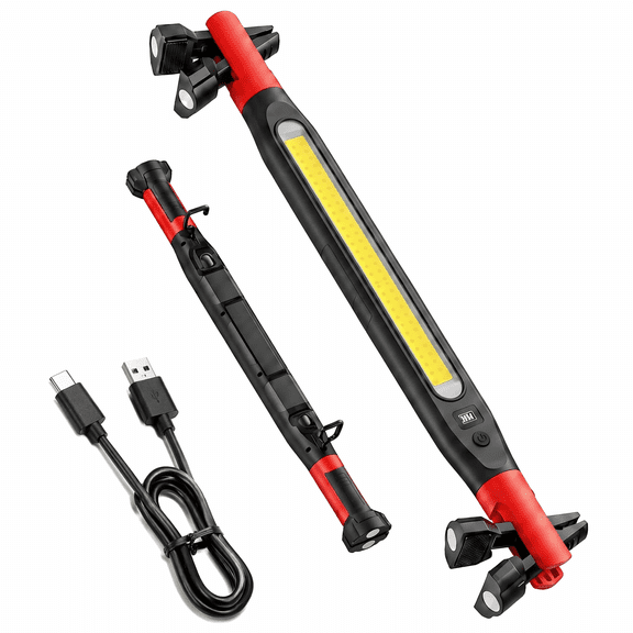 DAYBETTER LED Work Light, Rechargeable Work Light with Strong Magnet & Hanging Hook, LED Work Light Bar for Car Repair, Garage, Workshop