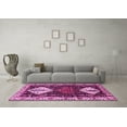 thumbnail image 3 of Ahgly Company Indoor Square Persian Pink Traditional Area Rugs, 4' Square, 3 of 4