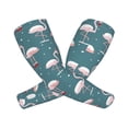 thumbnail image 2 of Fotbe Elegant Flamingo Wearing A Christmas Hat UV Sun Protection Arm Sleeves - Tattoo Cover Up - Basketball Arm Sleeve UPF 50 Cooling for Men Women, 2 of 8