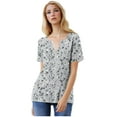 thumbnail image 4 of Womens Tops Tunics Plus Size Womens Tunic Tops Dressy Casual Womens Tops Dressy Casual V Neck Summer Graphic Tees for Women Womens Tops Casual, 4 of 9