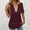 Wine, variant on YHAJDS Polo Shirts for Women Short Sleeve Collared Striped Print Casual Fashion Top Blouse