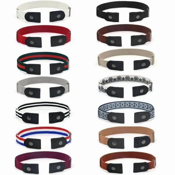 Kingswick Buckle Free Invisible Belt, Elastic Belt, Buckle Free Women'S/Men'S Buckle Free Belt, Elastic And Comfortable Adjustable Denim Belt 1pcs