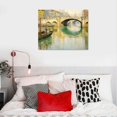 thumbnail image 4 of GOSMITH  | Florence Italy Bridge Art, Vintage River Landscape Print - Mediterranean Wall Art, Shabby Chic Architectural Decor, Impressionist City Art, 4 of 4