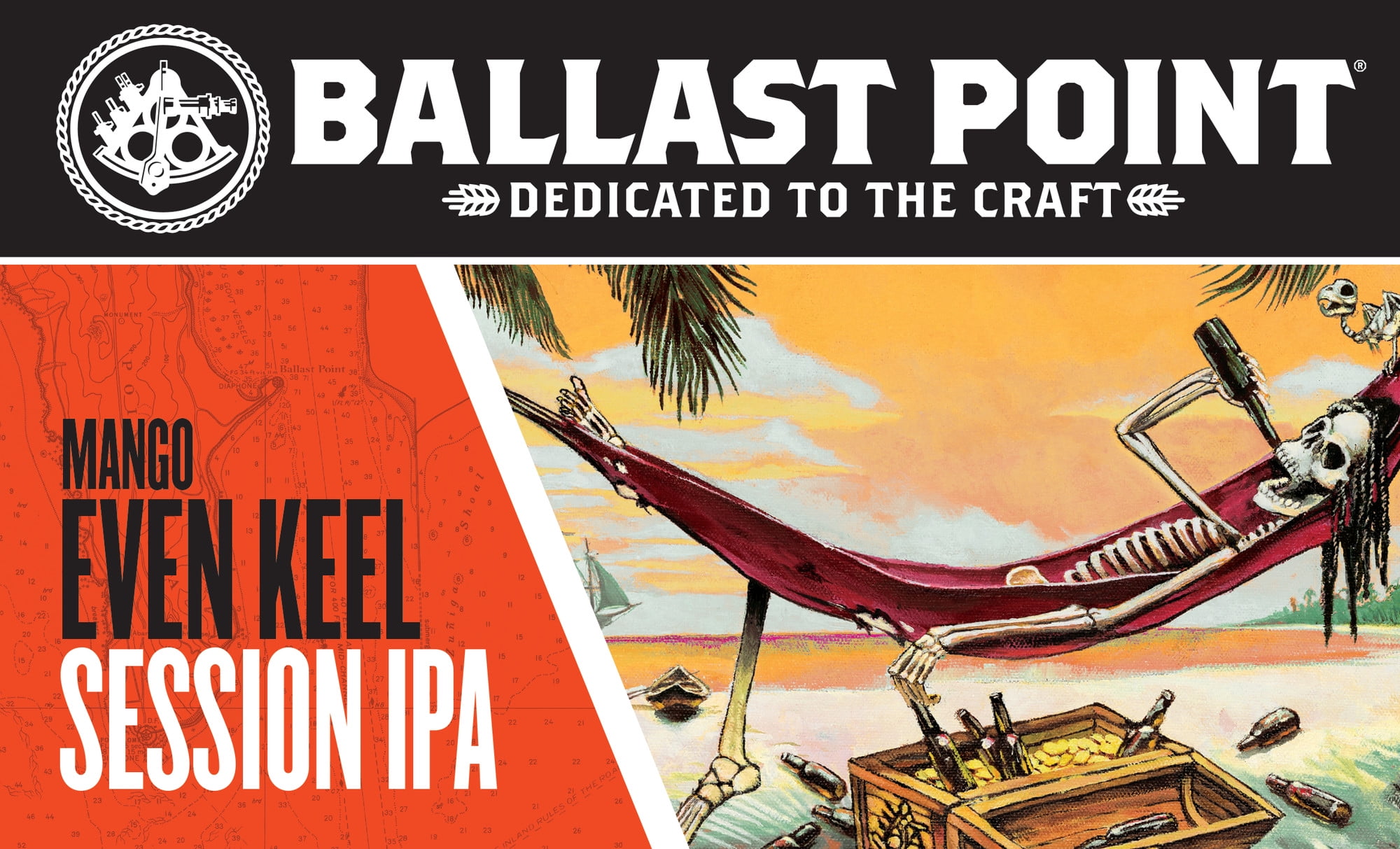 Ballast Point Even Keel Mango Session IPA Craft Beer, 6 pk 12 fl oz