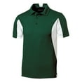 thumbnail image 7 of Mens Side Blocked Polyester Micropique Sport-Wick Polo Forest Green/ White X-Large, 7 of 7